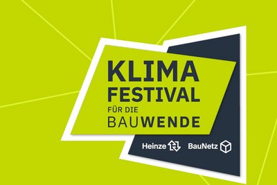 Grafik zum KLIMAFESTIVAL für die BAUWENDE am 19./20. November 2025 in Berlin