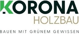 Logo des Unternehmens Korona Holzbau, Bauen mit grünem Gewissen