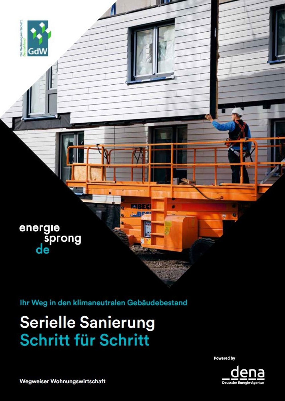 Titelbild Wegweiser Wohnungswirtschaft, Serielle Sanierung Schritt für Schritt
