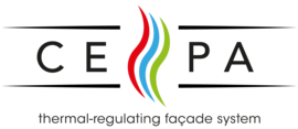 Logo des Unternehmens CEPA, thermal-regulating facade system
