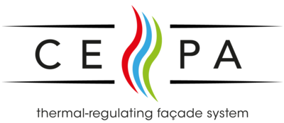 Logo des Unternehmens CEPA, thermal-regulating facade system