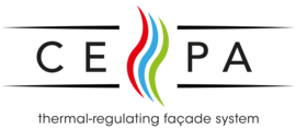 Logo des Unternehmens CEPA, thermal-regulating facade system