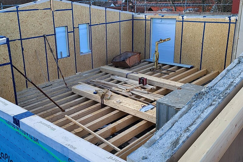 Vorfertigung in Holzrahmenbau