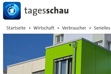 Titel zum Tagesschau-Beitrag: Mit Fertigbauteilen gegen Wohnungsnot