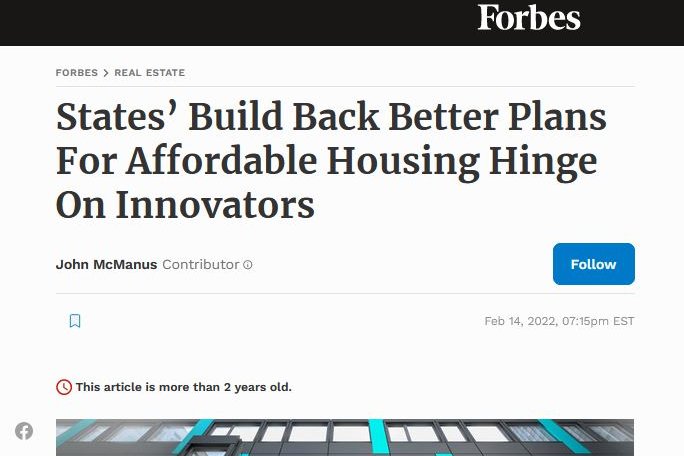 States’ Build Back Better Plans For Affordable Housing | Energiesprong DE