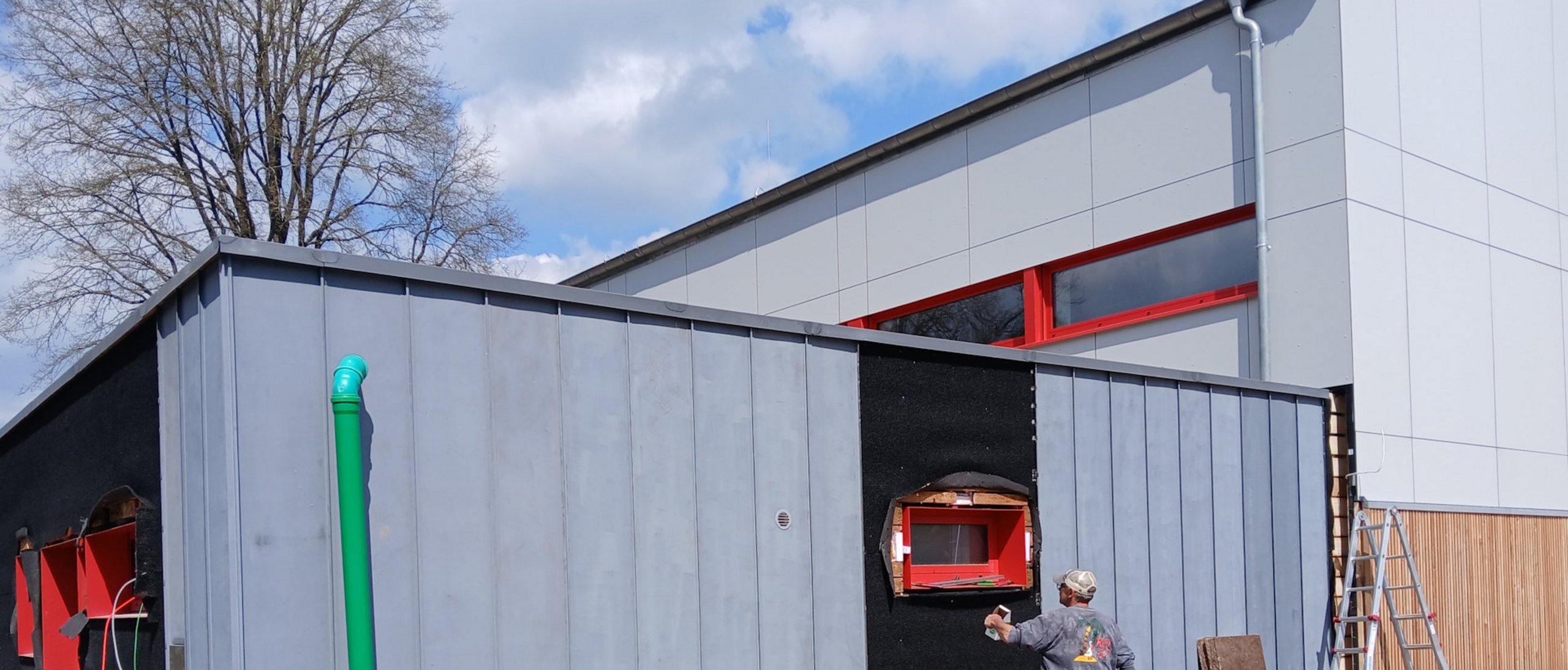 Turnhalle, Sanierung fast fertiggestellt