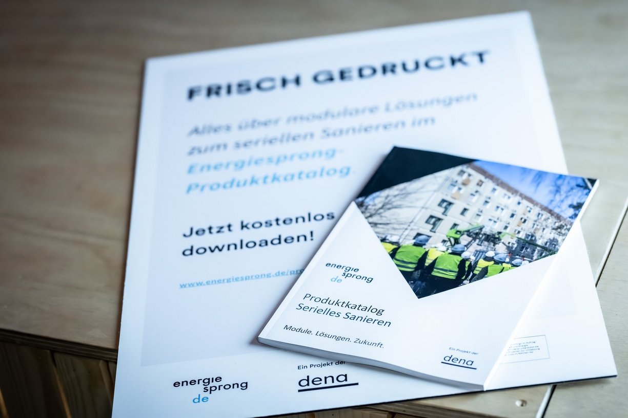 Exemplar des Energiesprong Produktkatalogs Serielles Sanieren