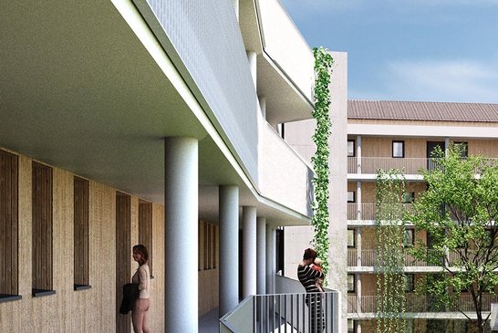 Visualierung eines Wohngebäudes