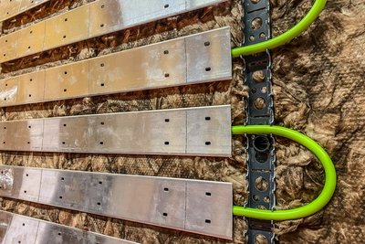 Bild zeigt: Fassade mit integrierter Technik