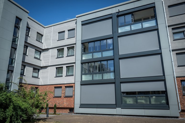 Mehrfamilienhaus viergeschossig nach Sanierung